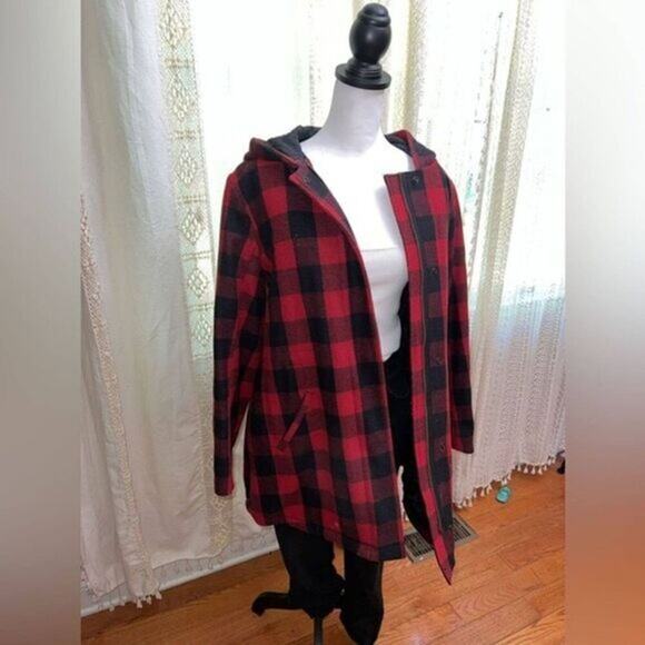 Vintage Levi's Shacket -‎ Oversized Plaid Jacket - Vintage Buffalo Check Jacket - Picture 1 of 6